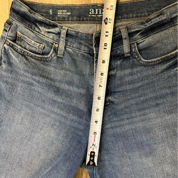 A.N.A. Denim Wide Leg Crop Pants High Rise 6 - Picture 9 of 12